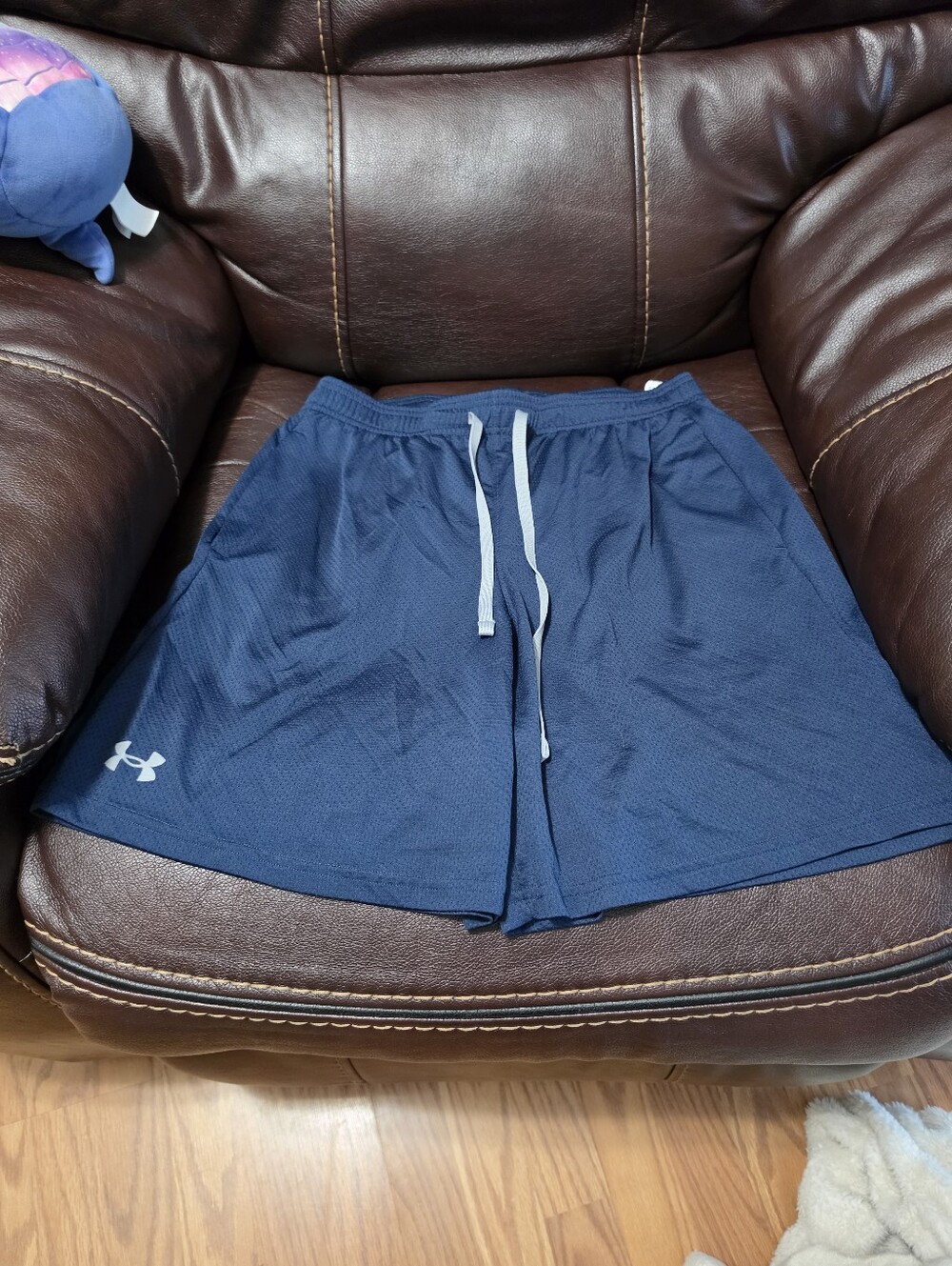 Under Armour Men's Navy Performance Athletic Shorts